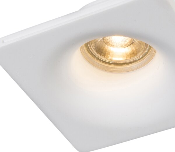 6 darabos süllyesztett spotlámpa készlet fehér 12 cm kerek - Gypsy Stucco