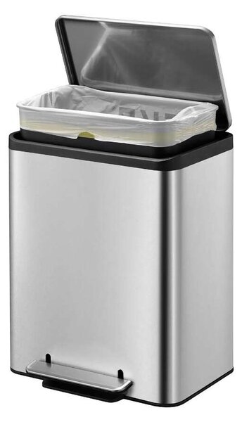 EKO EcoCasa Pedálos Szemetes - Rozsdamentes Acél - 30 Liter