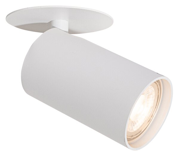 6 darabos modern, süllyesztett spotlámpa szett fehér GU10 50mm - Chels