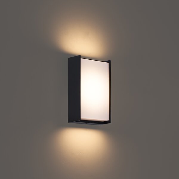 Modern fekete kültéri fali lámpa LED-del IP65 - Packet