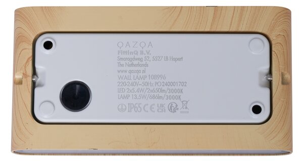 Skandináv kültéri fali lámpa famintás 17,5 cm LED-del IP65 - Batt
