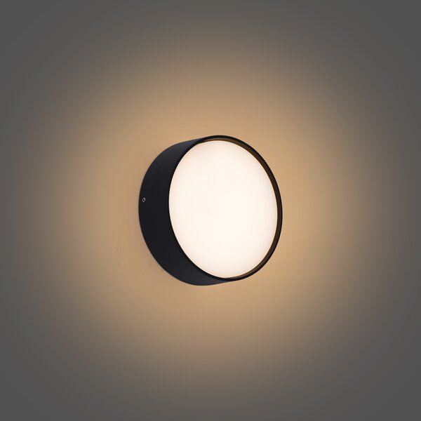 Modern fekete kültéri fali lámpa LED-del IP65 - Dop