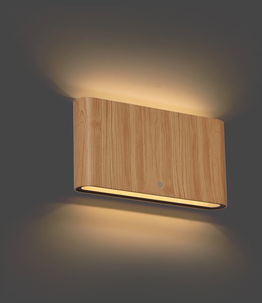 Skandináv kültéri fali lámpa famintás 17,5 cm LED-del IP65 - Batt