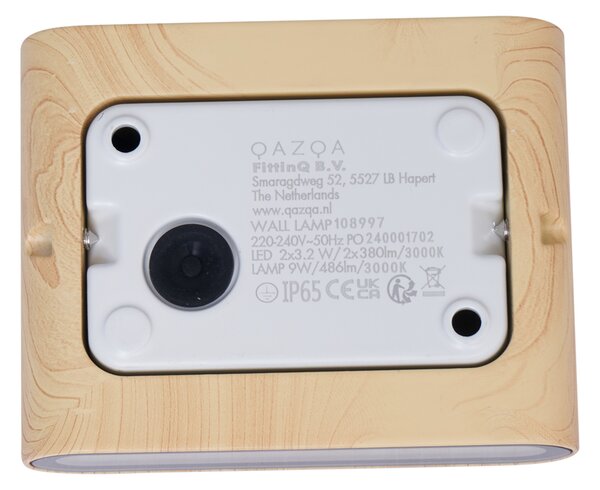 Skandináv kültéri fali lámpa famintás 11,5 cm LED-del IP65 - Batt