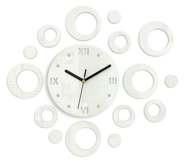 Modern falióra RINGS WHITE HMCNH008-white