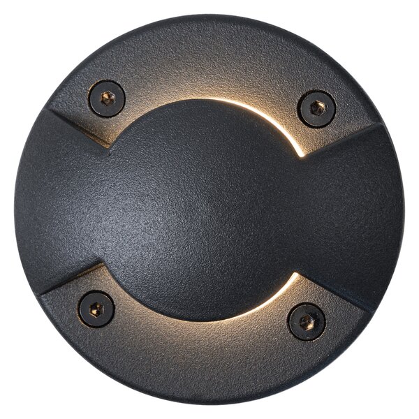 Modern fekete talajba süllyeszthető spotlámpa GU10 50mm 2-fényhatás IP65 - Cellar