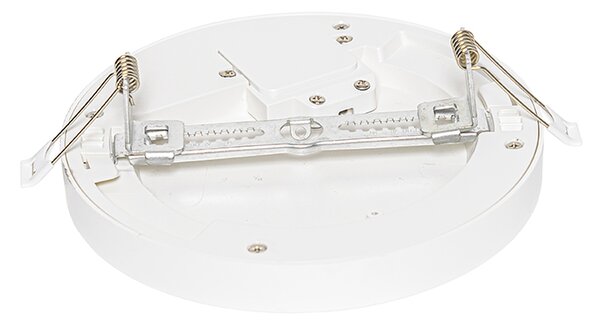 6 darabos süllyesztett vagy felületre szerelhető spotlámpa szett fehér 18 cm LED-del, 3 lépéses Dim to Warm funkcióval - Trans