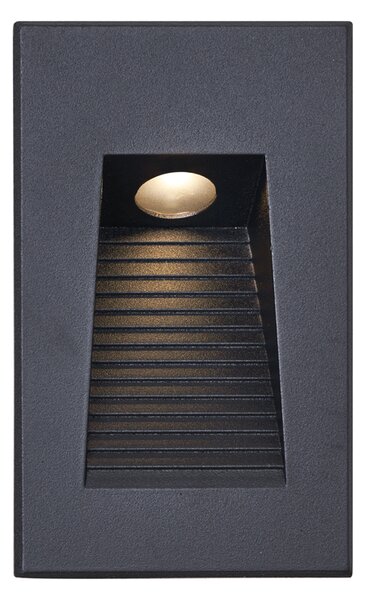 Modern Süllyesztett Fali Lámpa Fekete 7cm LED-del IP65 - Trem