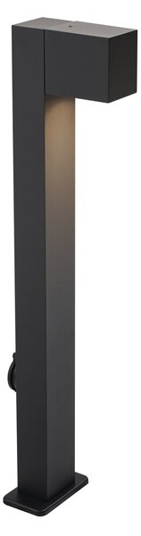 Modern fekete kültéri állólámpa 65 cm-es aljzattal IP44 - Baleno