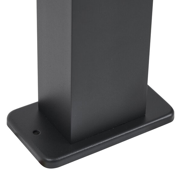 Modern fekete kültéri állólámpa 65 cm-es aljzattal IP44 - Baleno