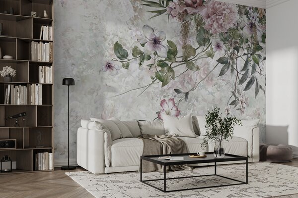 Fotótapéta Pasztell virágmintás, elegáns design, Modern fotótapéta, Modern fotótapéta, u97046 - Muralas.hu
