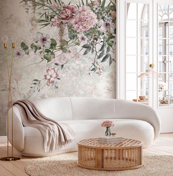 Fotótapéta Pasztell virágmintás, elegáns design, Modern fotótapéta, Modern fotótapéta, u97046 - Muralas.hu