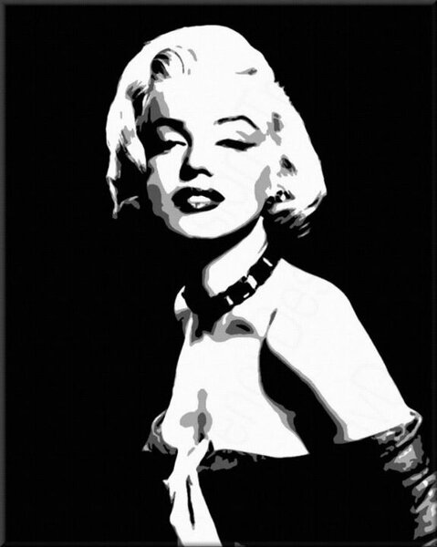 Kézzel festett POP Art festmény Marilyn MONROE 1 db mon5
