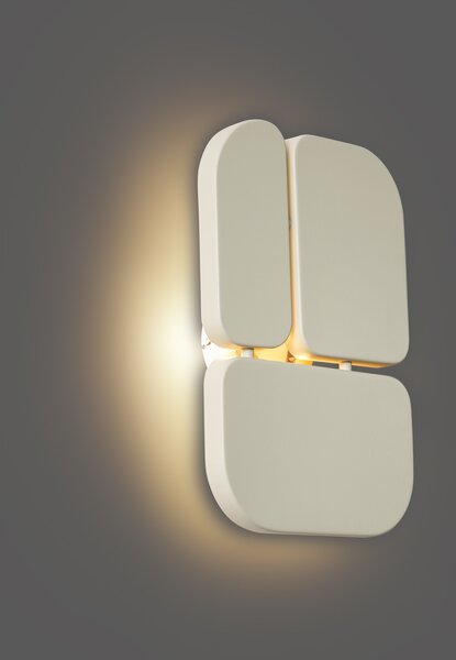 Design bézs fali lámpa 3 égős - Planes