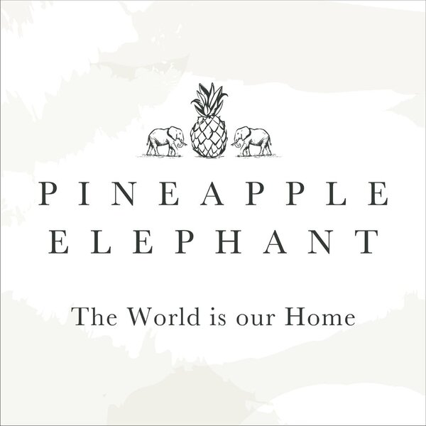 Kék függöny szett 2 db-os 168x229 cm Suri Geo – Pineapple Elephant