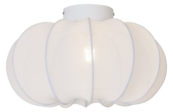 Japandi mennyezeti lámpa, fehér, 37 cm - Plu Asyesha