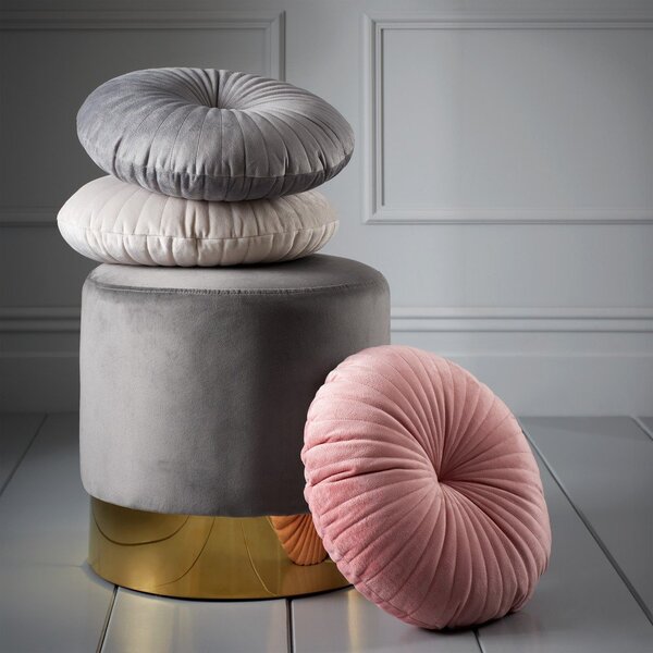 Bársony díszpárna ø 40 cm Round Soft Touch – Catherine Lansfield