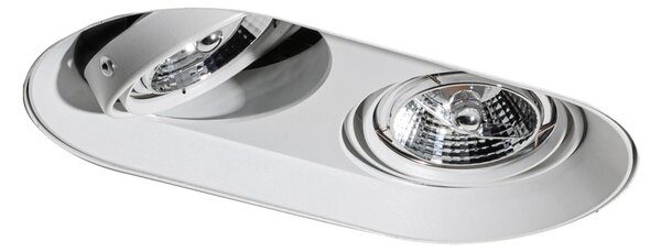 Kerek beépíthető spotlámpa fehér GU10 70 mm 2-fényes - Hubs