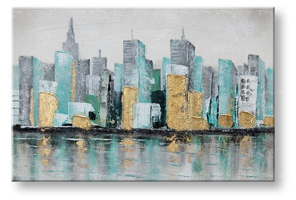 Festett falfestmény CITY 1 rész 90x60 cm CFAZH6545E1