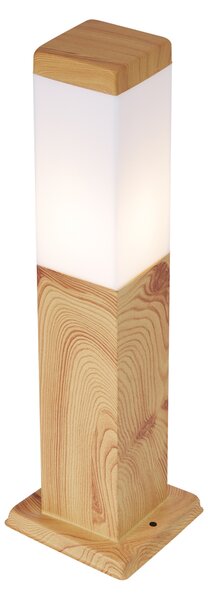 Modern kültéri állólámpa acélból, famintával, 45 cm, IP44 - Malois