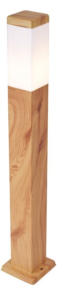 Modern kültéri állólámpa acélból, famintával, 80 cm, IP44 - Malois