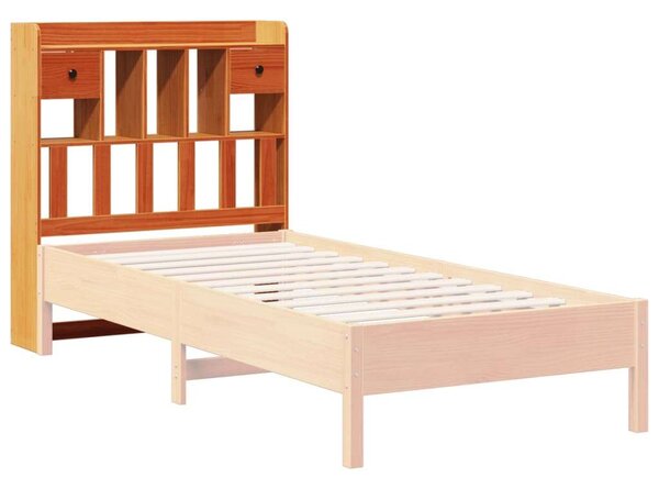 VidaXL Fenyőfa Fejtámla Tárolóval - 100 cm