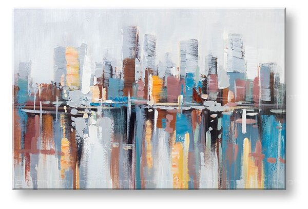 Festett falfestmény CITY 1 rész 90x60 cm CFAZH5135E1