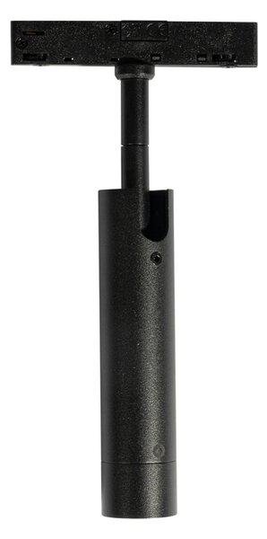 Modern fekete spotlámpa 1 fázisú sínrendszerhez - Slimline Uzzy