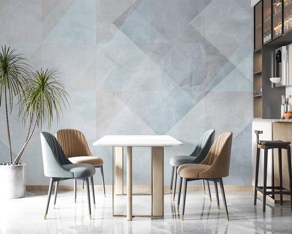 Fotótapéta Fehér és szürke háttér, Geometriai 3D fotótapéta, Népszerű fotótapéta, u97267 - Tapeko.hu