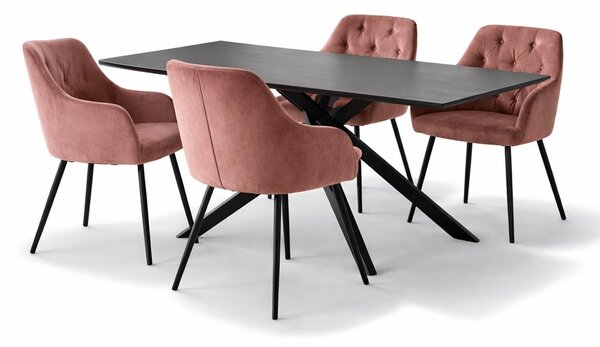 AVENBERG OPAL Étkezőgarnitúra 4 szék + asztal 180 cm