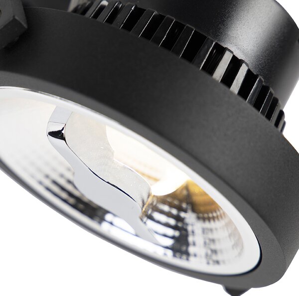 LED 3 fázisú sín spotlámpa fekete 15W 2700K AR111-vel - Expert
