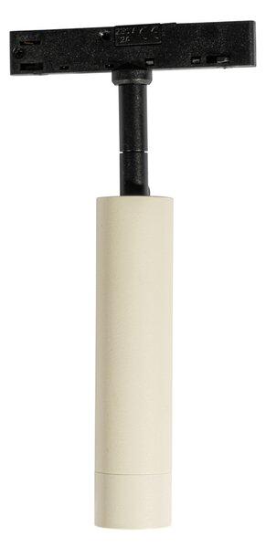 Modern Slimline Uzzy spotlámpa bézs és fekete színben, 1 fázisú sínrendszerhez