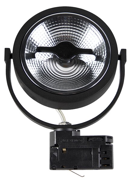 LED 3 fázisú sín spotlámpa fekete 15W 2700K AR111-vel - Expert