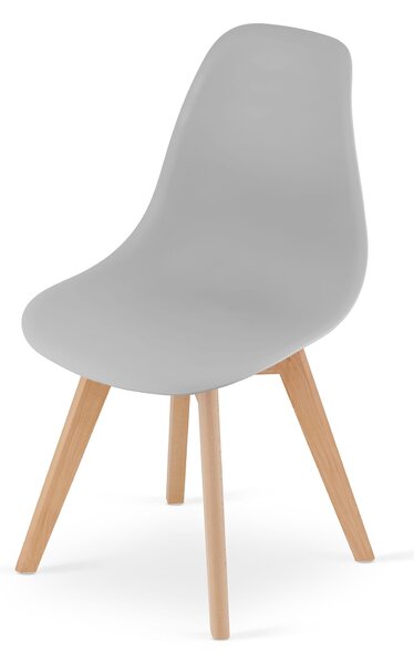 Étkezőgarnitúra 1 + 4, fekete ADRIA asztal 120x80 cm + szürke KITO szék