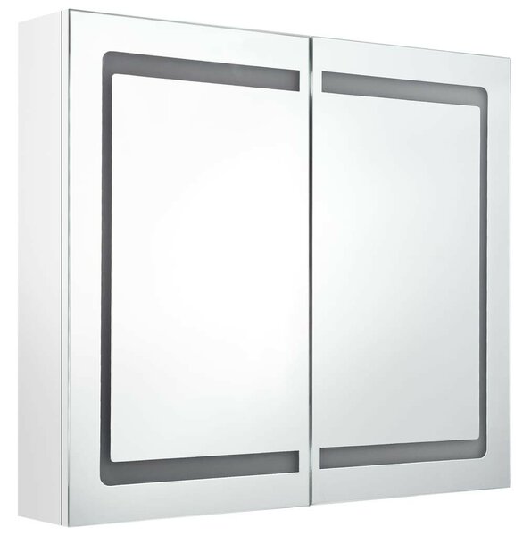 VidaXL LED-es Tükrös Szekrény - 80x68 cm