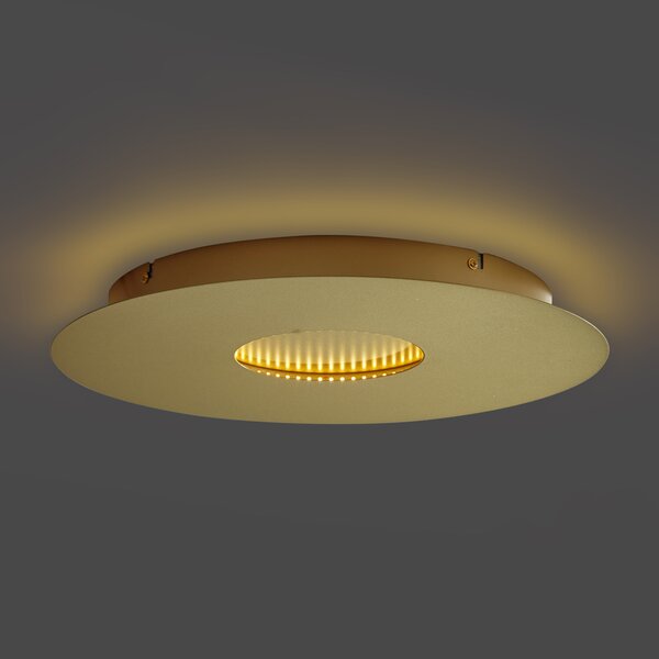 Modern mennyezeti lámpa arany 40 cm LED-del, 3 fokozatban dimmelhető - Morning