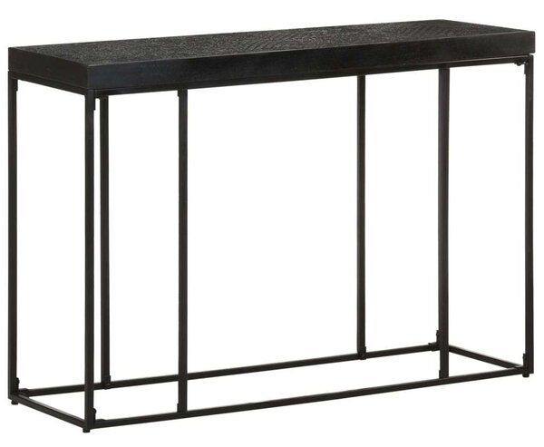 VidaXL Fekete Tálalóasztal - Akácfa/Mangófa - 110x35x76 cm