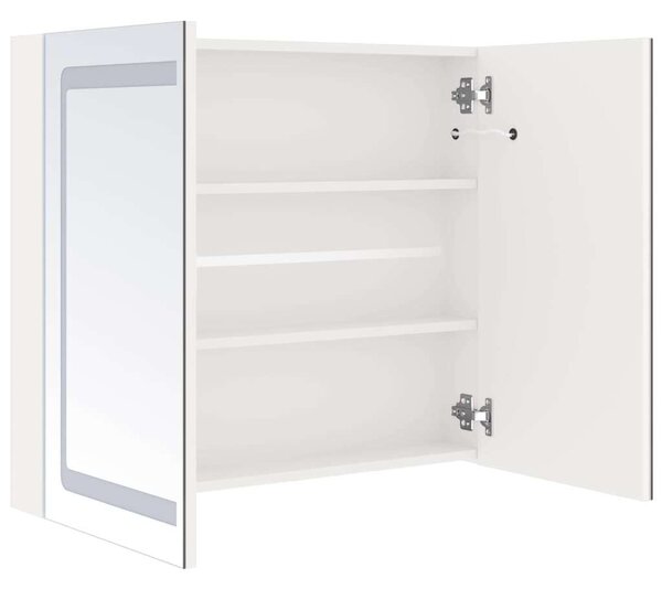 VidaXL LED-es Tükrös Szekrény - 80x68 cm