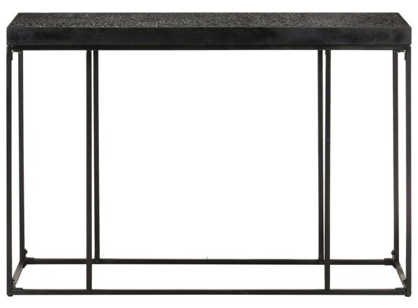 VidaXL Fekete Tálalóasztal - Akácfa/Mangófa - 110x35x76 cm