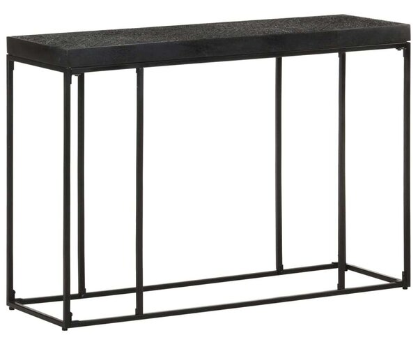 VidaXL Fekete Tálalóasztal - Akácfa/Mangófa - 110x35x76 cm