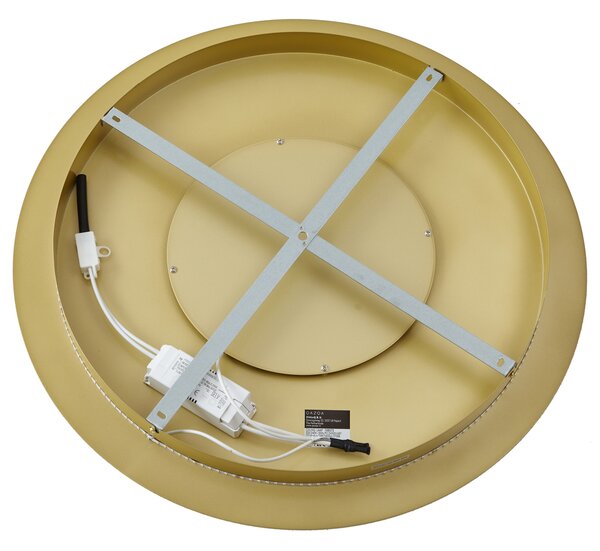 Modern mennyezeti lámpa arany 60 cm LED-del, 3 fokozatban dimmelhető - Morning