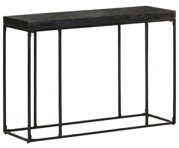 VidaXL Fekete Tálalóasztal - Akácfa/Mangófa - 110x35x76 cm