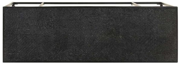 VidaXL Fekete Tálalóasztal - Akácfa/Mangófa - 110x35x76 cm
