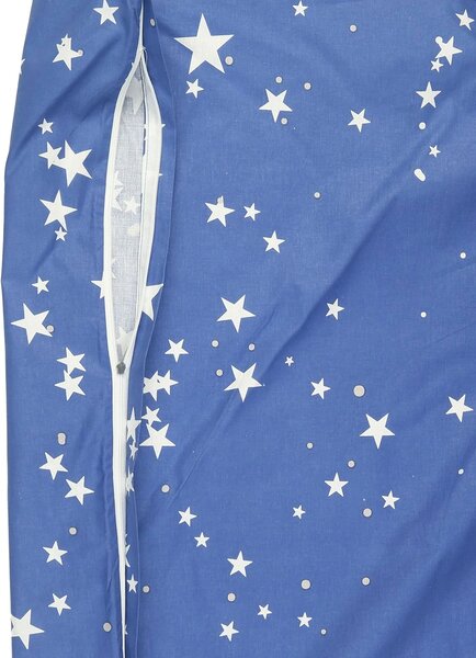 Sötétben világító pamut ágynemű babáknak MAGIC STARS kék Ágyneműhuzat mérete: 40 x 60 cm | 100 x 135 cm