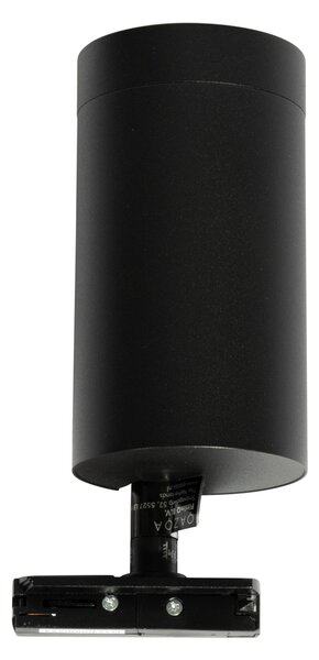 Modern fekete spotlámpa 1 fázisú sínrendszerhez 70 mm - Iconic Jeana Luxe