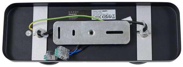 Design mennyezeti spotlámpa fekete GU10 70mm 2-lámpás állítható - Vo