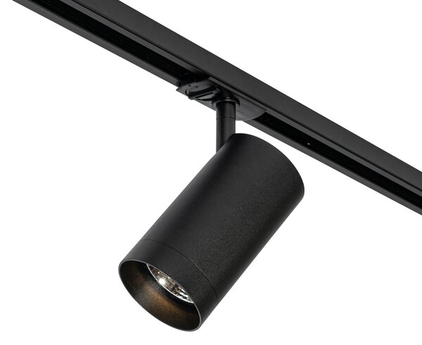 Modern fekete spotlámpa 1 fázisú sínrendszerhez 70 mm - Iconic Jeana Luxe
