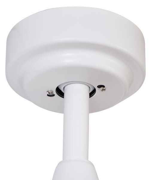 Fehér mennyezeti ventilátor fa mintázattal, 132 cm, LED-del, dimmelhető, távirányítóval - Joly