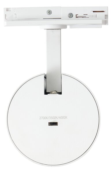 Modern fehér spotlámpa 1 fázisú sínrendszerhez LED-del - Iconic Mark