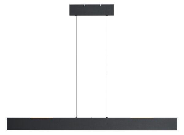 Modern fekete függőlámpa LED-del, 3 fokozatban dimmelhető Easylift - Straight